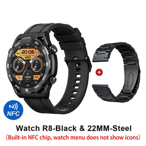 Planet Gates HAYLOU Watch R8 Smartwatch 1.43'' AMOLED HD Display Smart Watch Bluetooth Call & Voice Assistant Mulitary-grade Toughness Watch