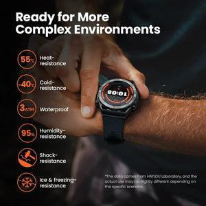 Planet Gates HAYLOU Watch R8 Smartwatch 1.43'' AMOLED HD Display Smart Watch Bluetooth Call & Voice Assistant Mulitary-grade Toughness Watch