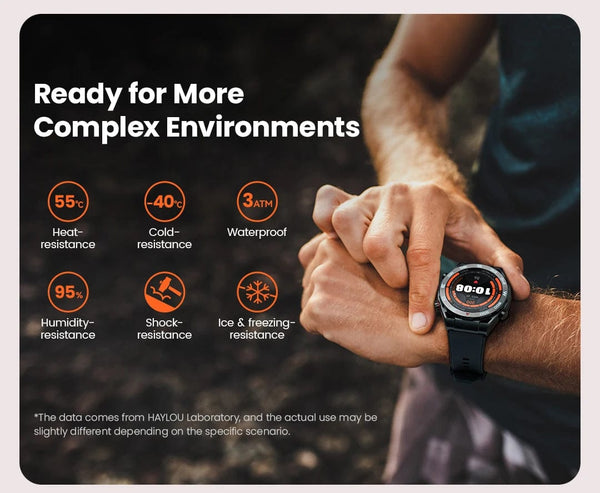 Planet Gates HAYLOU Watch R8 Smartwatch 1.43'' AMOLED HD Display Smart Watch Bluetooth Call & Voice Assistant Mulitary-grade Toughness Watch