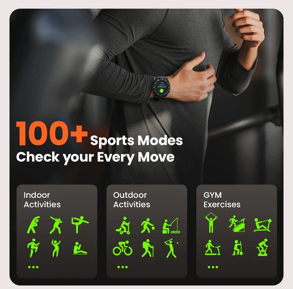 Planet Gates HAYLOU Watch R8 Smartwatch 1.43'' AMOLED HD Display Smart Watch Bluetooth Call & Voice Assistant Mulitary-grade Toughness Watch