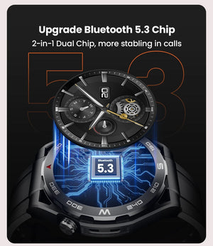 Planet Gates HAYLOU Watch R8 Smartwatch 1.43'' AMOLED HD Display Smart Watch Bluetooth Call & Voice Assistant Mulitary-grade Toughness Watch