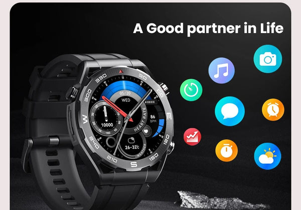 Planet Gates HAYLOU Watch R8 Smartwatch 1.43'' AMOLED HD Display Smart Watch Bluetooth Call & Voice Assistant Mulitary-grade Toughness Watch
