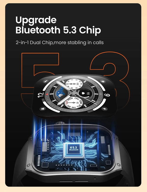 Planet Gates HAYLOU Watch S8 Smart Watch 1.96'' AMOLED Curved Screen Smartwatch Bluetooth Call AI Vioce Assistant Smartwatches for Men