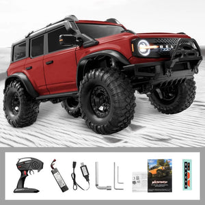 Planet Gates HB-R1002-Red HB R1001 1/10 High Speed 4WD RTR RC Crawler With LED Car 2.4G Electric Remote Control Rock Buggy Off-road Vehicle Car VS EX86170