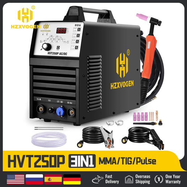 Planet Gates HBT250P AC DC / spain HZXVOGEN Tig AC/DC Welder Aluminum Welding Machine ARC Stick Welder Tools IGBT Inverter soldador With Pulse сварочный аппар