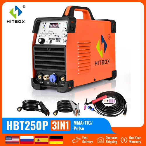 Planet Gates HBT250P AC DC / spain HZXVOGEN Tig AC/DC Welder Aluminum Welding Machine ARC Stick Welder Tools IGBT Inverter soldador With Pulse сварочный аппар