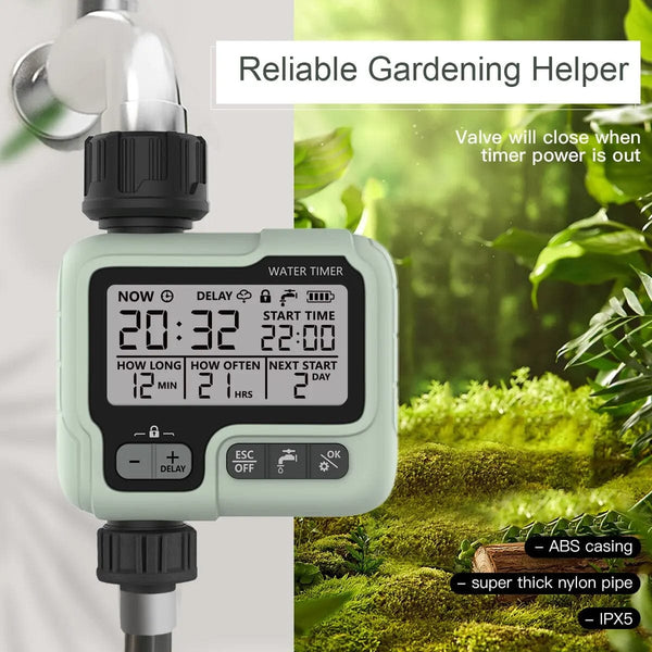 Planet Gates HCT-322 Automatic Water Timer Garden Digital Irrigation Machine Intelligent Sprinkler Used Outdoor to Save Water&Time