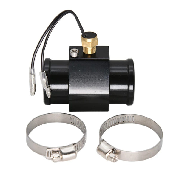 Planet Gates HD Automobile 2-in-1 LCD Instrument Horizontal Celsius Water Temperature Gauge Voltmeter Red Light Digital Instrument DC 12V~24V