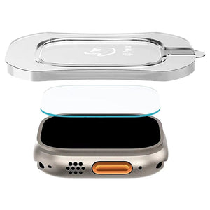 Planet Gates HD Tempered Glass Film For Apple Watch Series Ultra 49mm With Alignment Tool Easy Install Screen Protector For iWatch Ultra 2