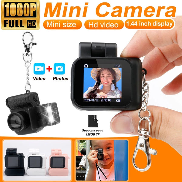 Planet Gates HD1080P Mini Camera Portable Pocket Cam with  LCD Screen Digital Camera with Flash Light Video Recorder Student Small Camcorder
