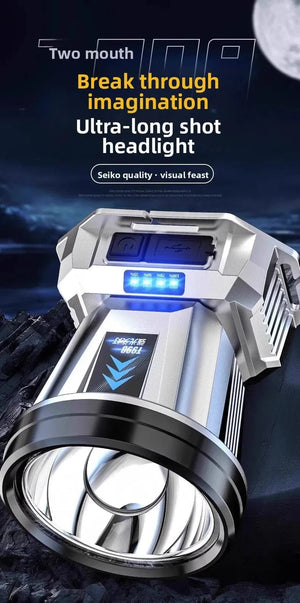 Planet Gates Headlight head mounted strong light charging ultra bright fishing special ultra long endurance lithium battery flashlight mining