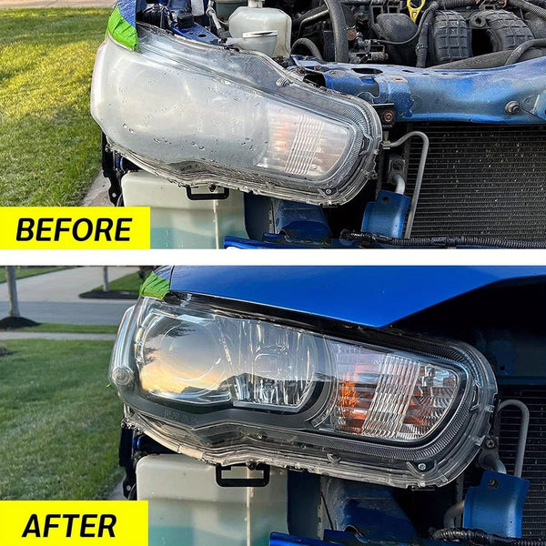 Planet Gates Headlight Restoration Kit Car Headlight Restoration Kit Brightener Headlamp Scratch Repair Liquid Paste Light Lens Polisher Cleaning Paste Refurbish Tool