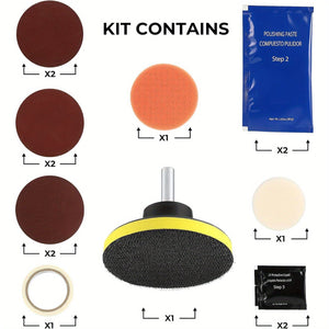 Planet Gates Headlight Restoration Kit Car Headlight Restoration Kit Brightener Headlamp Scratch Repair Liquid Paste Light Lens Polisher Cleaning Paste Refurbish Tool