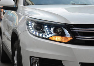 Planet Gates Headlights For VW Tiguan 2013-2017 Headlamp Assembly without Daytime Running Light Auto Whole Car Light Assembly