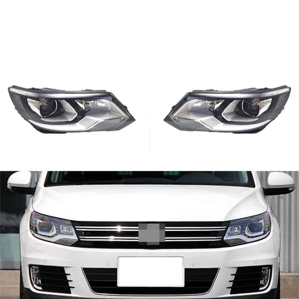Planet Gates Headlights For VW Tiguan 2013-2017 Headlamp Assembly without Daytime Running Light Auto Whole Car Light Assembly