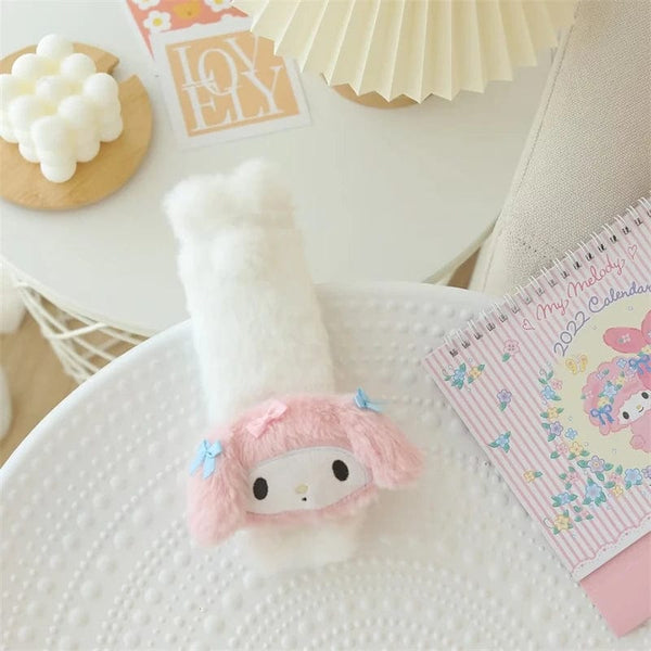 Planet Gates headrest A / As Picture Sanrio Cute My Melody Car Seat Headrest Seat Belt Cover Kawaii Soft Comfortable Back Cushion Pillow Blanket Xmas Gifts Girl