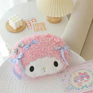 Planet Gates headrest A / As Picture Sanrio Cute My Melody Car Seat Headrest Seat Belt Cover Kawaii Soft Comfortable Back Cushion Pillow Blanket Xmas Gifts Girl