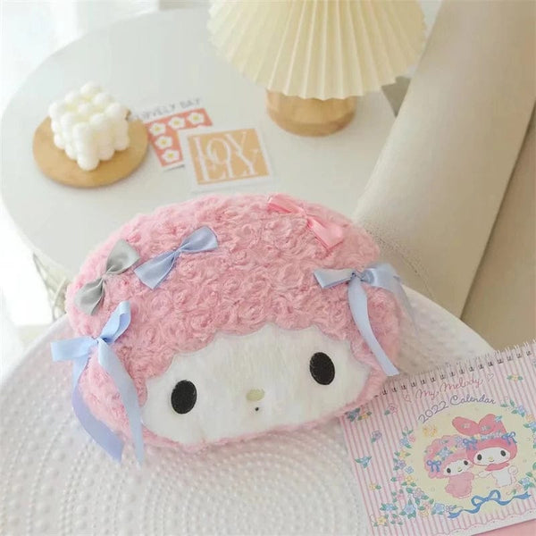 Planet Gates headrest A / As Picture Sanrio Cute My Melody Car Seat Headrest Seat Belt Cover Kawaii Soft Comfortable Back Cushion Pillow Blanket Xmas Gifts Girl