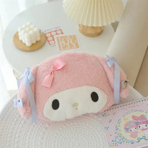 Planet Gates headrest A / As Picture Sanrio Cute My Melody Car Seat Headrest Seat Belt Cover Kawaii Soft Comfortable Back Cushion Pillow Blanket Xmas Gifts Girl