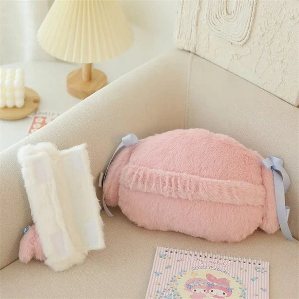 Planet Gates headrest A / As Picture Sanrio Cute My Melody Car Seat Headrest Seat Belt Cover Kawaii Soft Comfortable Back Cushion Pillow Blanket Xmas Gifts Girl