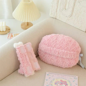 Planet Gates headrest A / As Picture Sanrio Cute My Melody Car Seat Headrest Seat Belt Cover Kawaii Soft Comfortable Back Cushion Pillow Blanket Xmas Gifts Girl