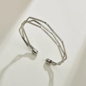 Planet Gates Heart 2pcs Punk Silver Color Chain Couple Bracelet For Women Stainless Steel Romantic Magnet Men Paired Things Fashion Jewelry Pulsera