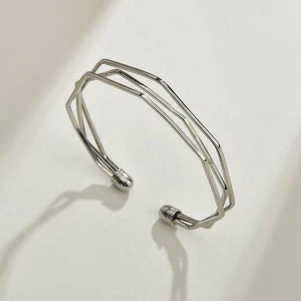 Planet Gates Heart 2pcs Punk Silver Color Chain Couple Bracelet For Women Stainless Steel Romantic Magnet Men Paired Things Fashion Jewelry Pulsera