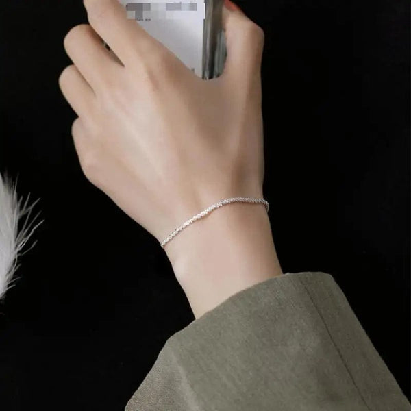 Planet Gates Heart 2pcs Punk Silver Color Chain Couple Bracelet For Women Stainless Steel Romantic Magnet Men Paired Things Fashion Jewelry Pulsera