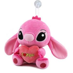 Planet Gates Heart hugging pink / 18-20cm Disney Plush Starry Baby Stitch Toys Doll Machine Couple Plushie Stitch Doll Pillow Car Mounted Accessories Creative Toys Gift