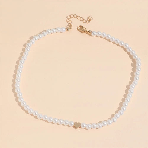 Planet Gates heart ON GIRL Natural Shell Beads Heart Choker Fashion Stainless Steel Necklace for Women Copper Star Collares Para Mujer