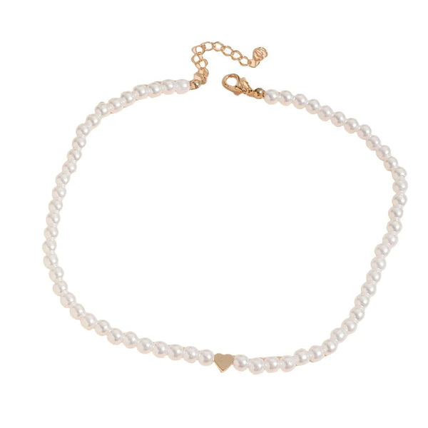 Planet Gates heart ON GIRL Natural Shell Beads Heart Choker Fashion Stainless Steel Necklace for Women Copper Star Collares Para Mujer