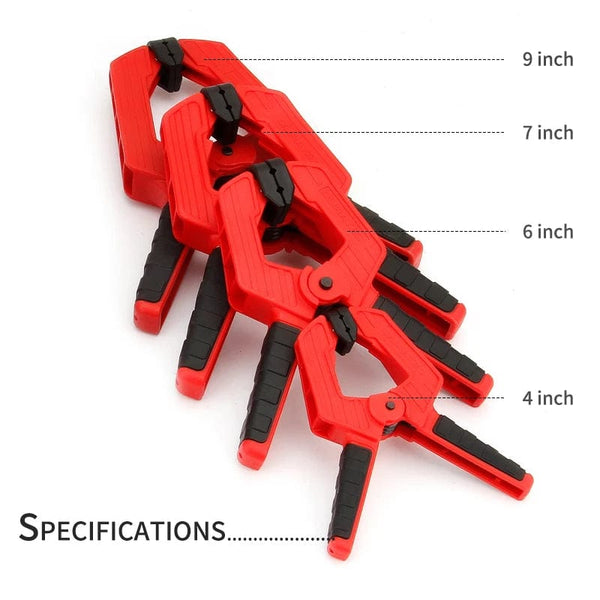 Planet Gates Heavy Duty Woodworking Plastic Spring Clamp Strong A Type Extra Large Clip Nylon Wood Carpenter Tool