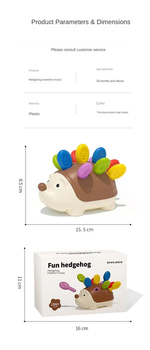 Planet Gates Hedgehog No Box Montessori Educational Toy Fine Motor Toys for Toddlers 1-3 Hedgehog Learning Counting & Sorting Development Sensory Gifts