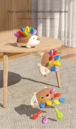 Planet Gates Hedgehog No Box Montessori Educational Toy Fine Motor Toys for Toddlers 1-3 Hedgehog Learning Counting & Sorting Development Sensory Gifts