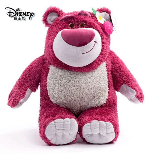 Planet Gates Height 25cm / 31cm-50cm Disney Toy Story 4 Lotso Kawaii Strawberry Bear Stuffed Toys Cartoon&Cute The Bear Plush Dolls Birthday Gift For Kids Girlfriend