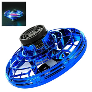 Planet Gates Helicopter Spinner Toy 360° Rotating Flying Fingertip Spinners 100mAh with LED Lights for Adult Kids Decompression Toy