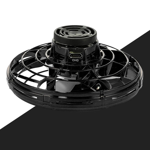 Planet Gates Helicopter Spinner Toy 360° Rotating Flying Fingertip Spinners 100mAh with LED Lights for Adult Kids Decompression Toy