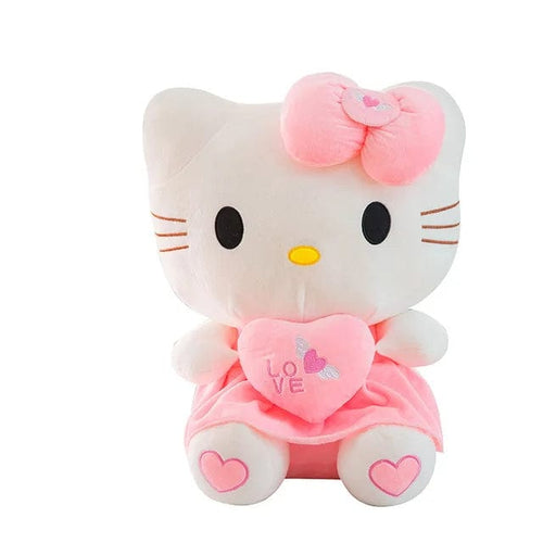 Planet Gates Hello Kitty / 25cm Cute Hello Kitty Pink Plush Stuffed Toys Anime Cartoon Plushie Doll Soft Stuffed Pillow Toys For Children Birthday Xmas Gifts
