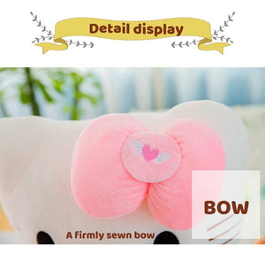 Planet Gates Hello Kitty / 25cm Cute Hello Kitty Pink Plush Stuffed Toys Anime Cartoon Plushie Doll Soft Stuffed Pillow Toys For Children Birthday Xmas Gifts