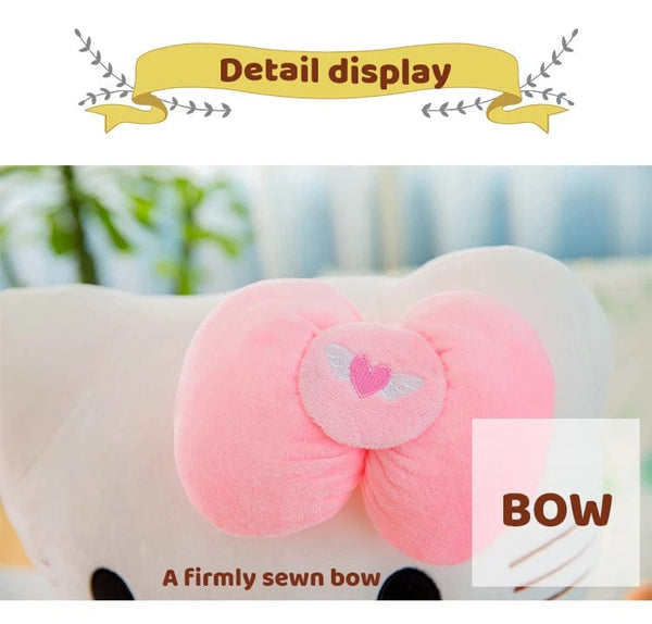Planet Gates Hello Kitty / 25cm Cute Hello Kitty Pink Plush Stuffed Toys Anime Cartoon Plushie Doll Soft Stuffed Pillow Toys For Children Birthday Xmas Gifts