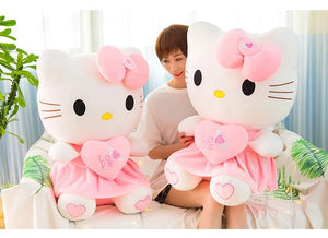 Planet Gates Hello Kitty / 25cm Cute Hello Kitty Pink Plush Stuffed Toys Anime Cartoon Plushie Doll Soft Stuffed Pillow Toys For Children Birthday Xmas Gifts