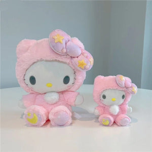 Planet Gates HelloKitty / 12cm Cute Star Moon Kuromi Melody Hellokitty Stuffed Toy Plushier Soft Throw Pillow Plush Dolls Girlfriend Birthday Children's Gift