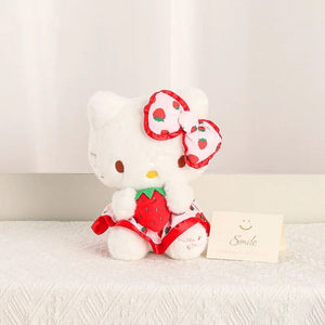 Planet Gates Hellokitty / 12cm Sanrio Fresh Strawberry Kuromi Melody Pochacco Hellokitty Cinnamoroll Plush Toy Girl Plush Keychain Pendant Cartoon Stuffed Doll