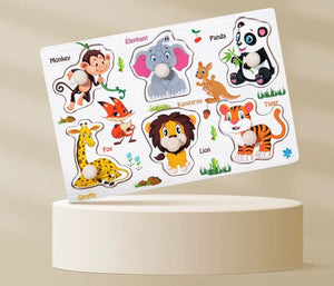 Planet Gates HH052 Children Wooden Puzzle Montessori Toys For Baby 1 to 2 3 Years Old Kids Hand Grab Board Educational Learning Matching Games