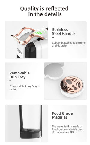 Planet Gates HiBREW Multiple Capsule Coffee Machine, Hot/Cold Dolce Gusto Milk Nespresso Capsule ESE Pod Ground Coffee Cafeteria 19Bar 5 in 1