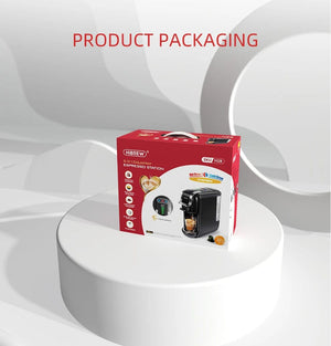 Planet Gates HiBREW Multiple Capsule Coffee Machine, Hot/Cold Dolce Gusto Milk Nespresso Capsule ESE Pod Ground Coffee Cafeteria 19Bar 5 in 1