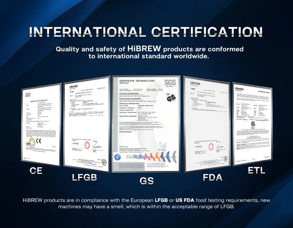 Planet Gates HiBREW Multiple Capsule Coffee Machine, Hot/Cold Dolce Gusto Milk Nespresso Capsule ESE Pod Ground Coffee Cafeteria 19Bar 5 in 1
