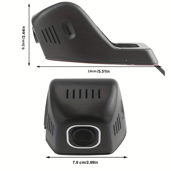 Planet Gates Hidden HD Driving Recorder Without Screen, WiFi Mobile Phone Interconnection, Support 24-hour Parking Monitoring & USB Power Supply