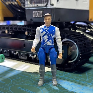 Planet Gates High 100mm 1 100MM Worker Soldier Courier Model 3.94 Inch Detachable Turnable Cab Doll for 1/146 RC Excavator Cab 1/18 Trailer Cab Model Toys