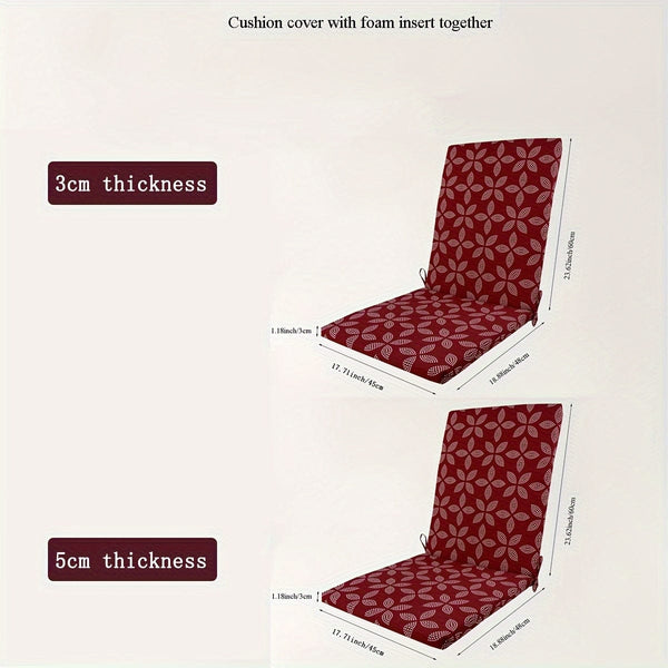 Planet Gates High Back Cushions for Outdoor Patio Rocking Chair Seasonal Replacement with Elastic Back Random Geometry Patterns Home Decor Chair Cushion